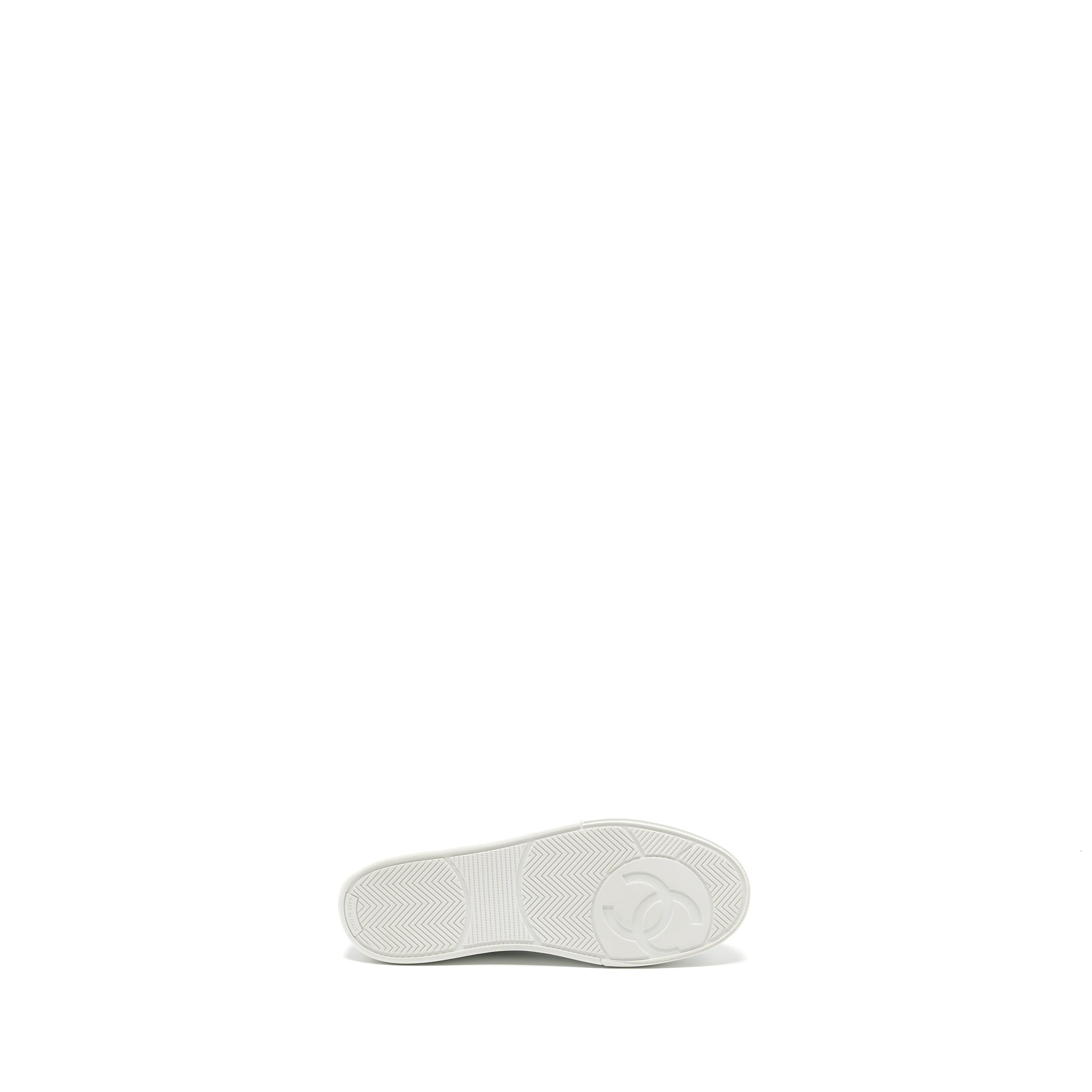 CHANEL SNEAKER LEATHER WHITE LGHW