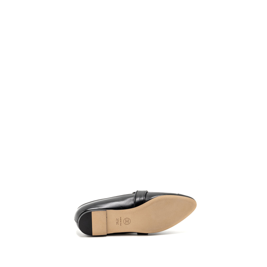 CHANEL LOAFER LAMBSKIN BLACK SHW