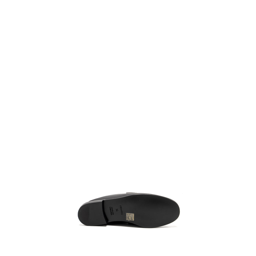 HERMES IOTA MULE CALFSKIN BLACK SHW