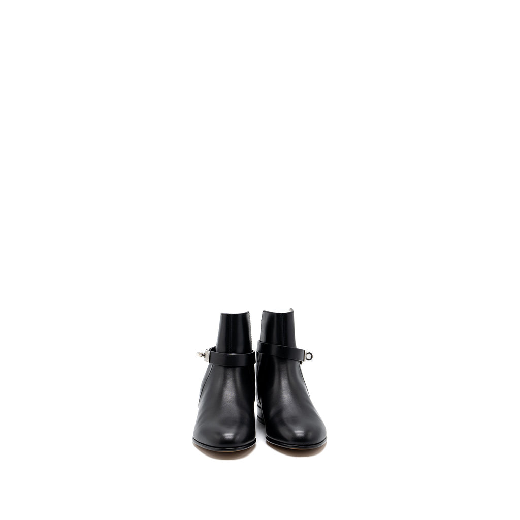 HERMES NEO ANKLE BOOTS CALFSKIN BLACK SHW