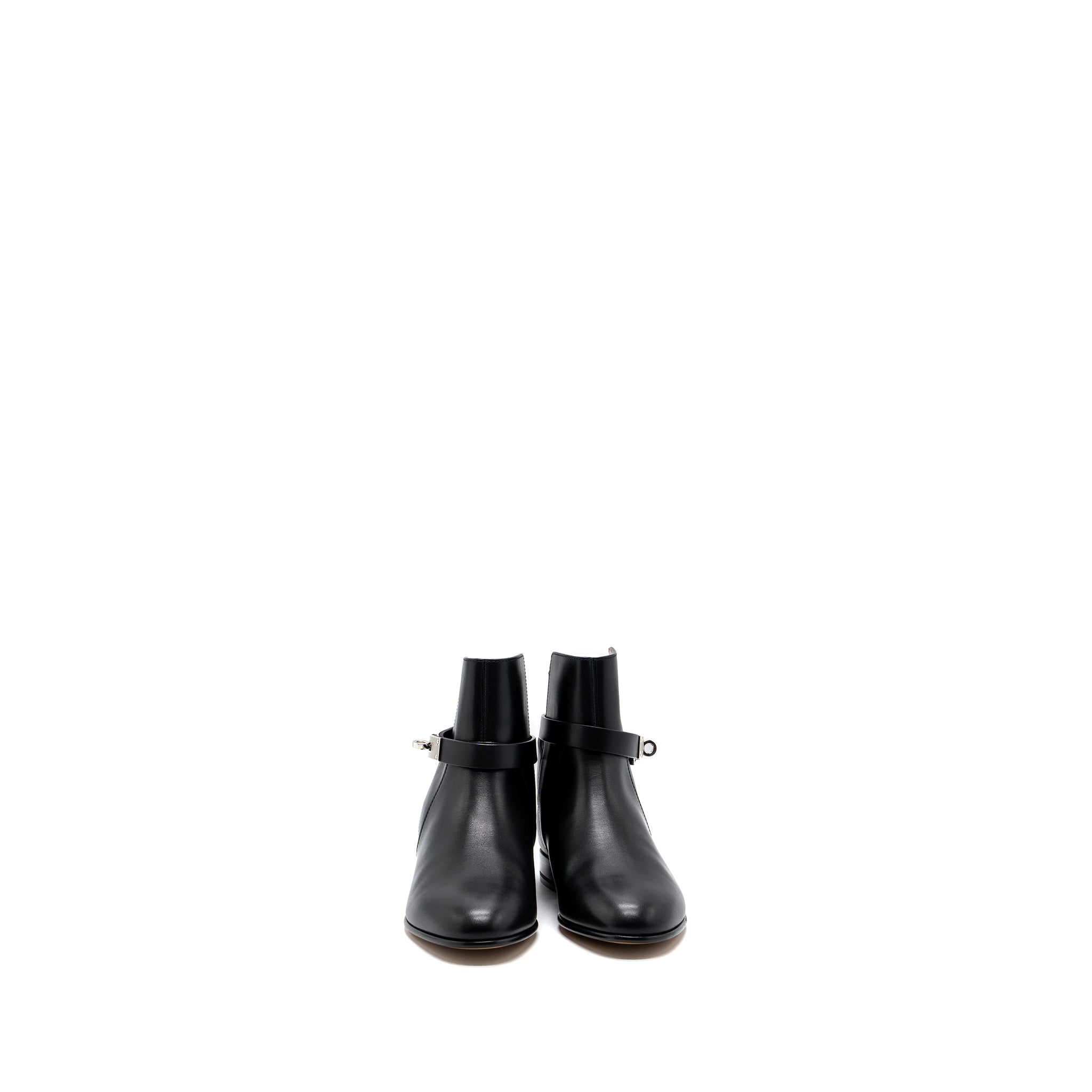 HERMES NEO ANKLE BOOTS CALFSKIN BLACK SHW