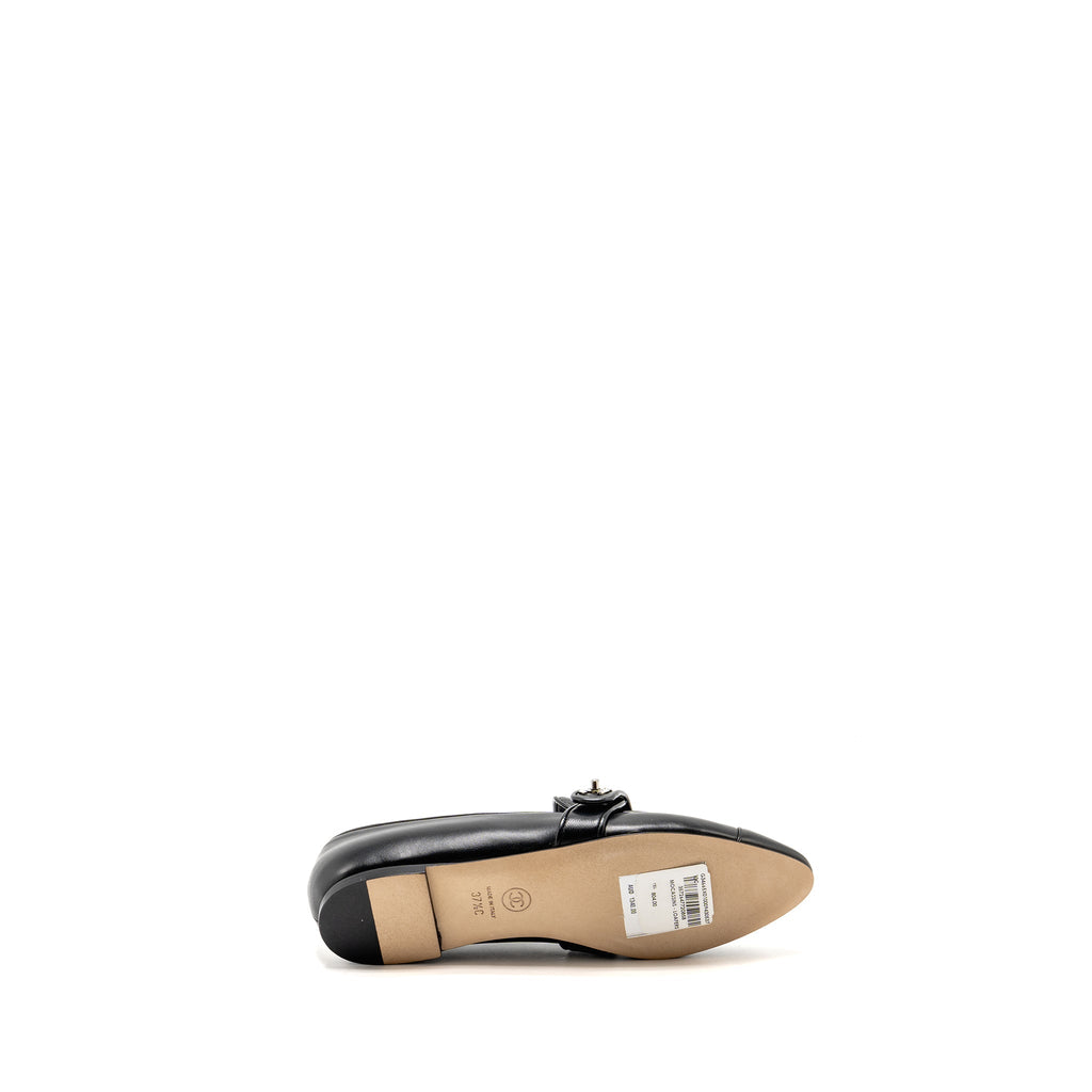 CHANEL LOAFER LAMBSKIN BLACK SHW