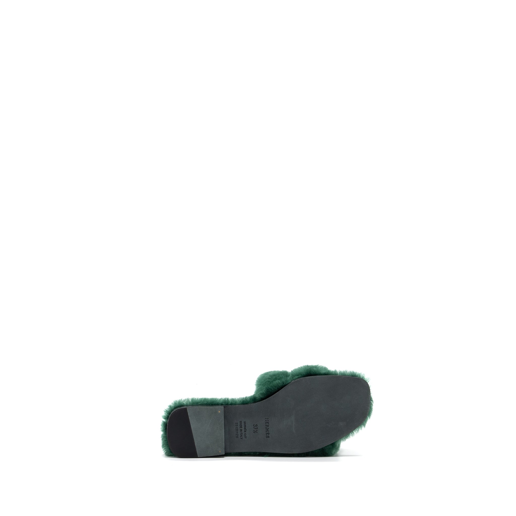 HERMES ORAN SANDAL PEAU GREEN