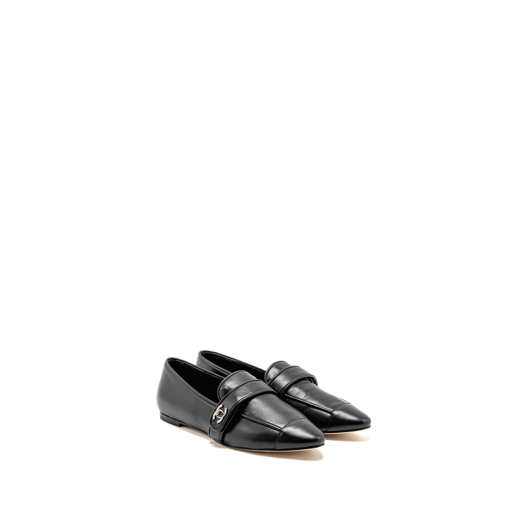 CHANEL LOAFER LAMBSKIN BLACK SHW