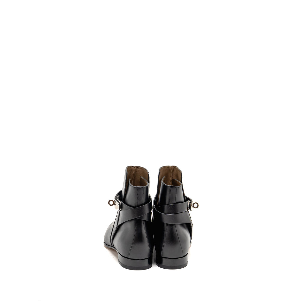 HERMES NEO ANKLE BOOT CALFSKIN BLACK SHW