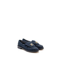 CHANEL CC TURNLOCK LOAFER QUILTED DENIM BLUE LGHW