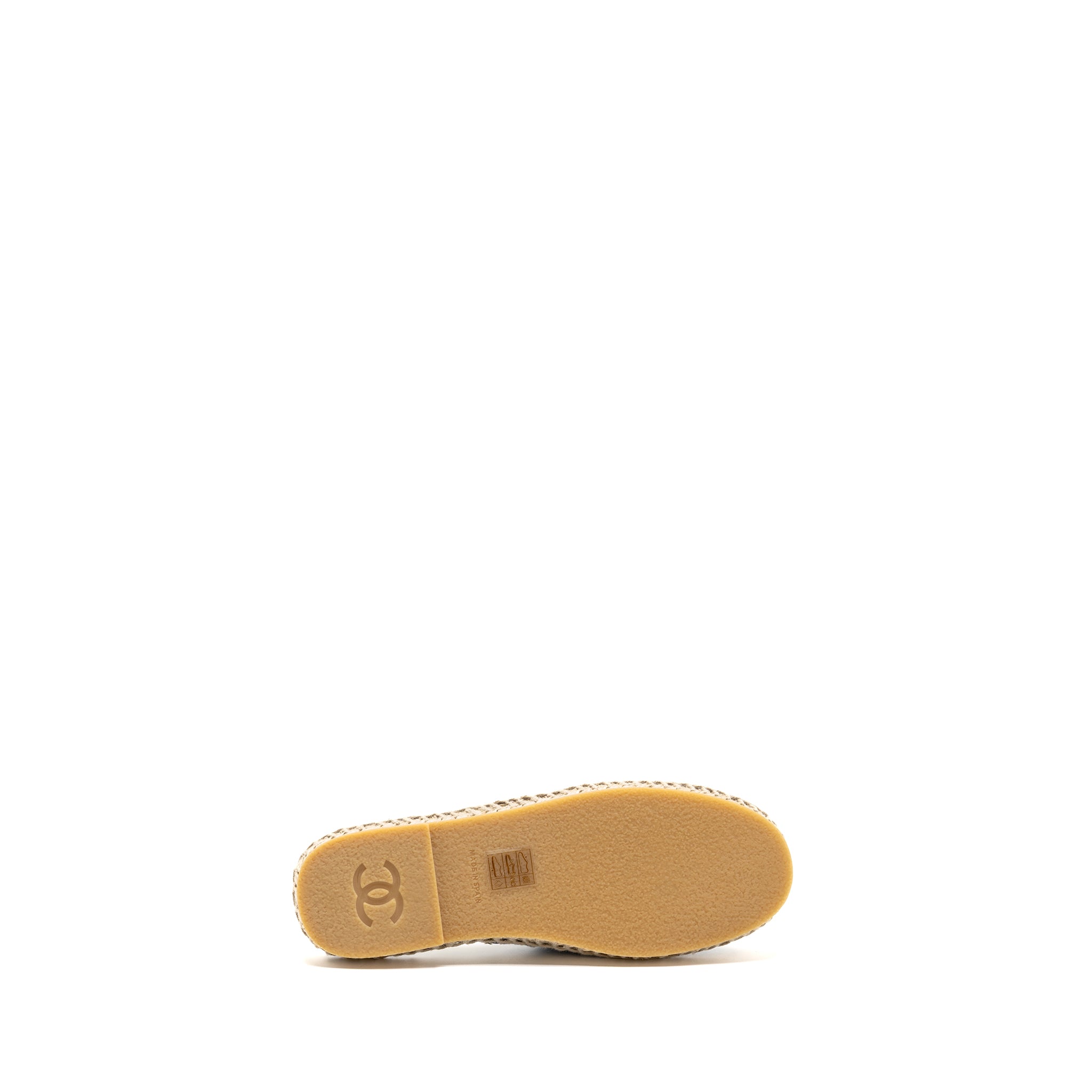 CHANEL ESPADRILLES SANDALS DENIM BLUE
