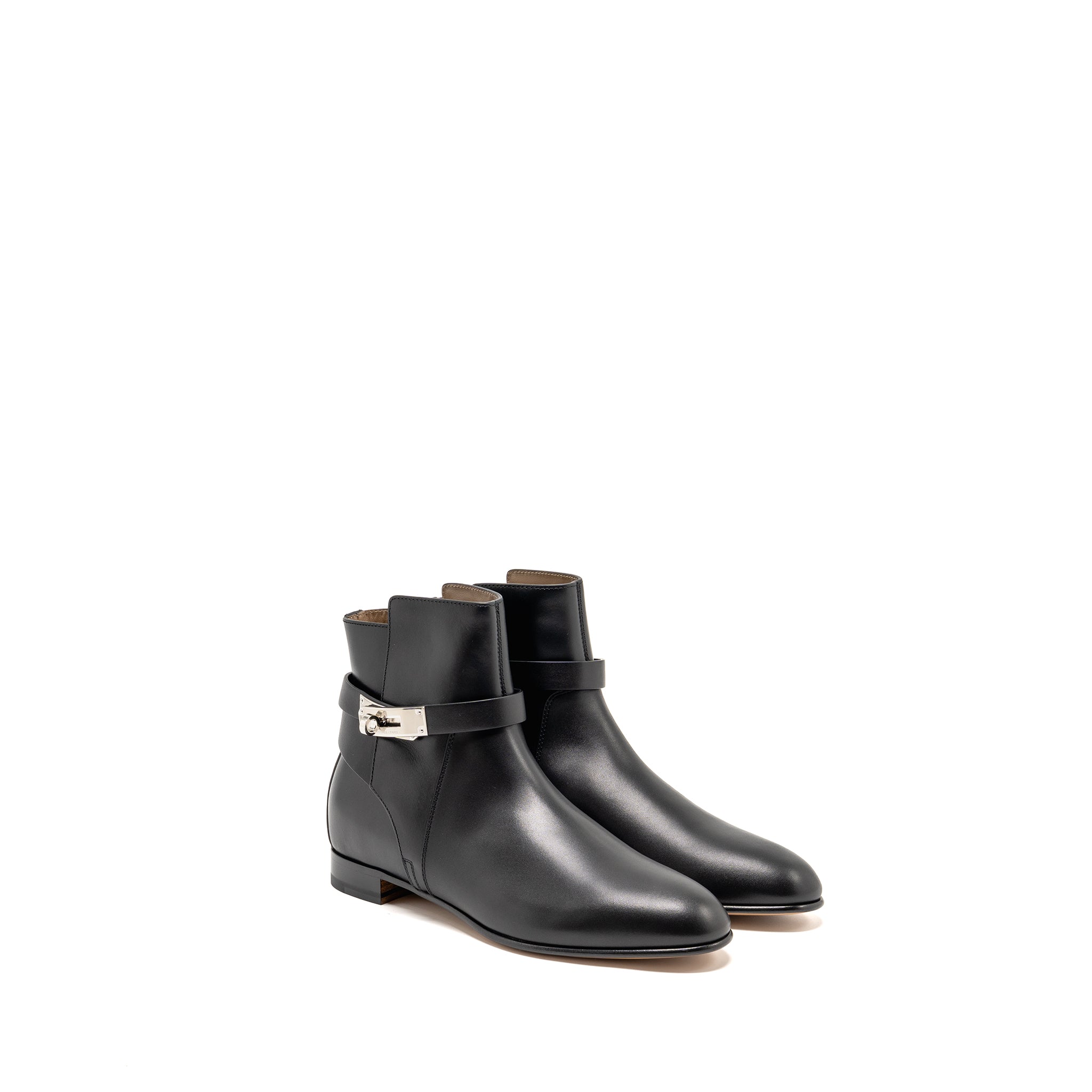 HERMES NEO ANKLE BOOT CALFSKIN BLACK SHW
