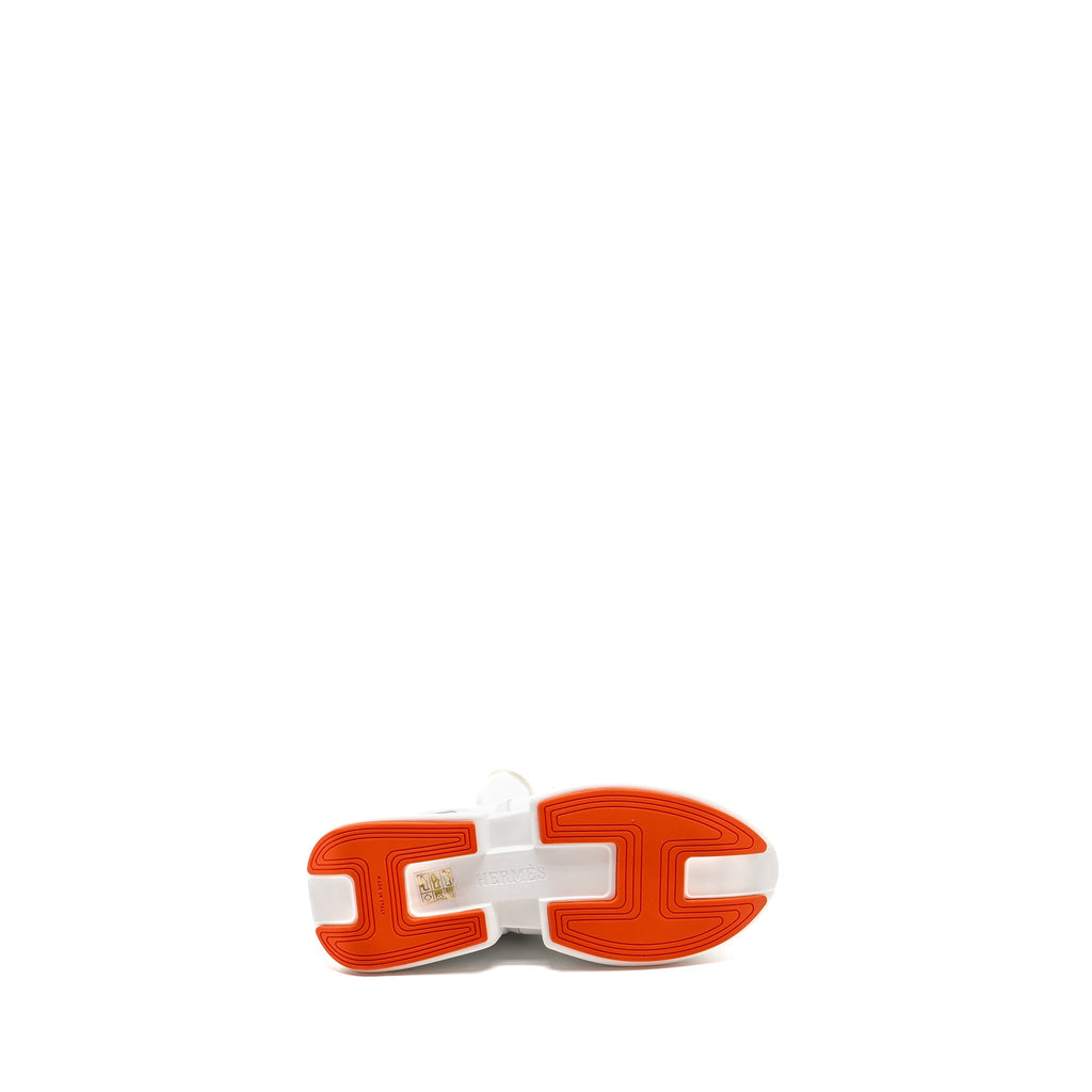 HERMES GIGA SNEAKERS BLANC / ORANGE