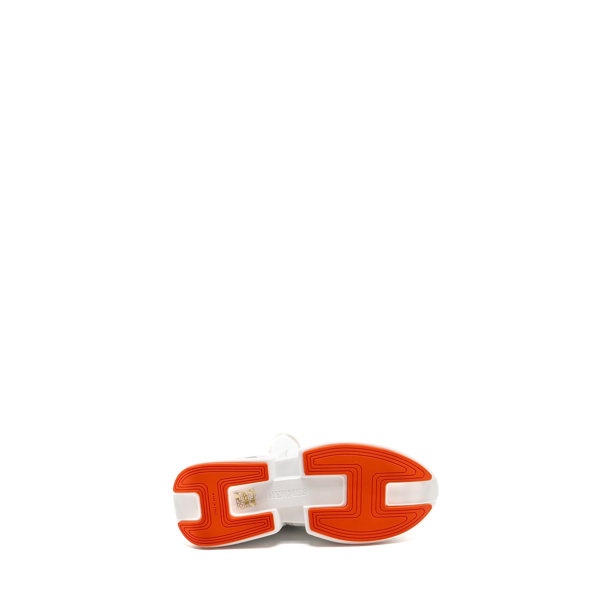 HERMES GIGA SNEAKERS BLANC / ORANGE