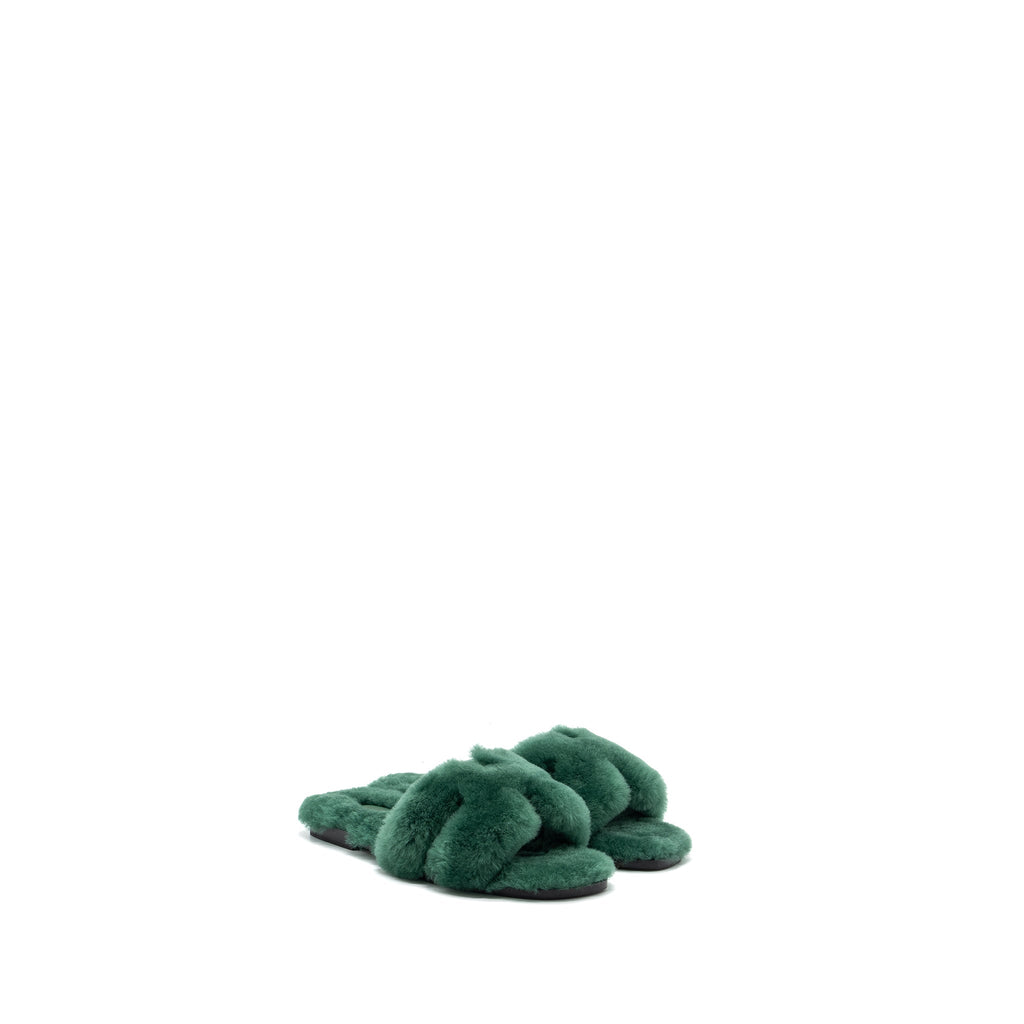 HERMES ORAN SANDAL PEAU GREEN