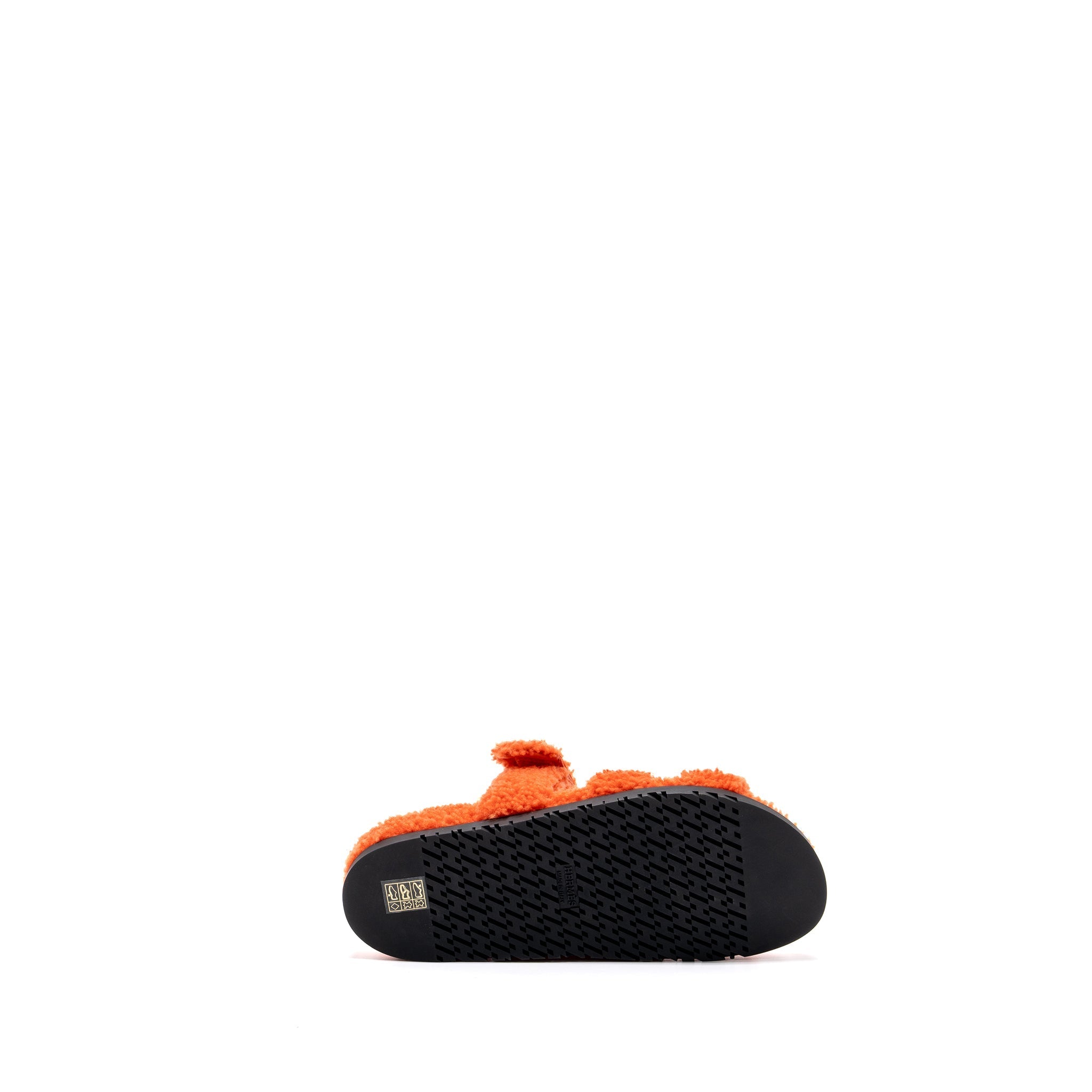 HERMES CHYPRE SANDAL LAINEE ORANGE