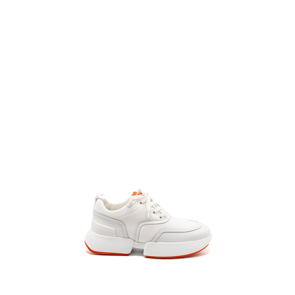 HERMES GIGA SNEAKERS BLANC / ORANGE