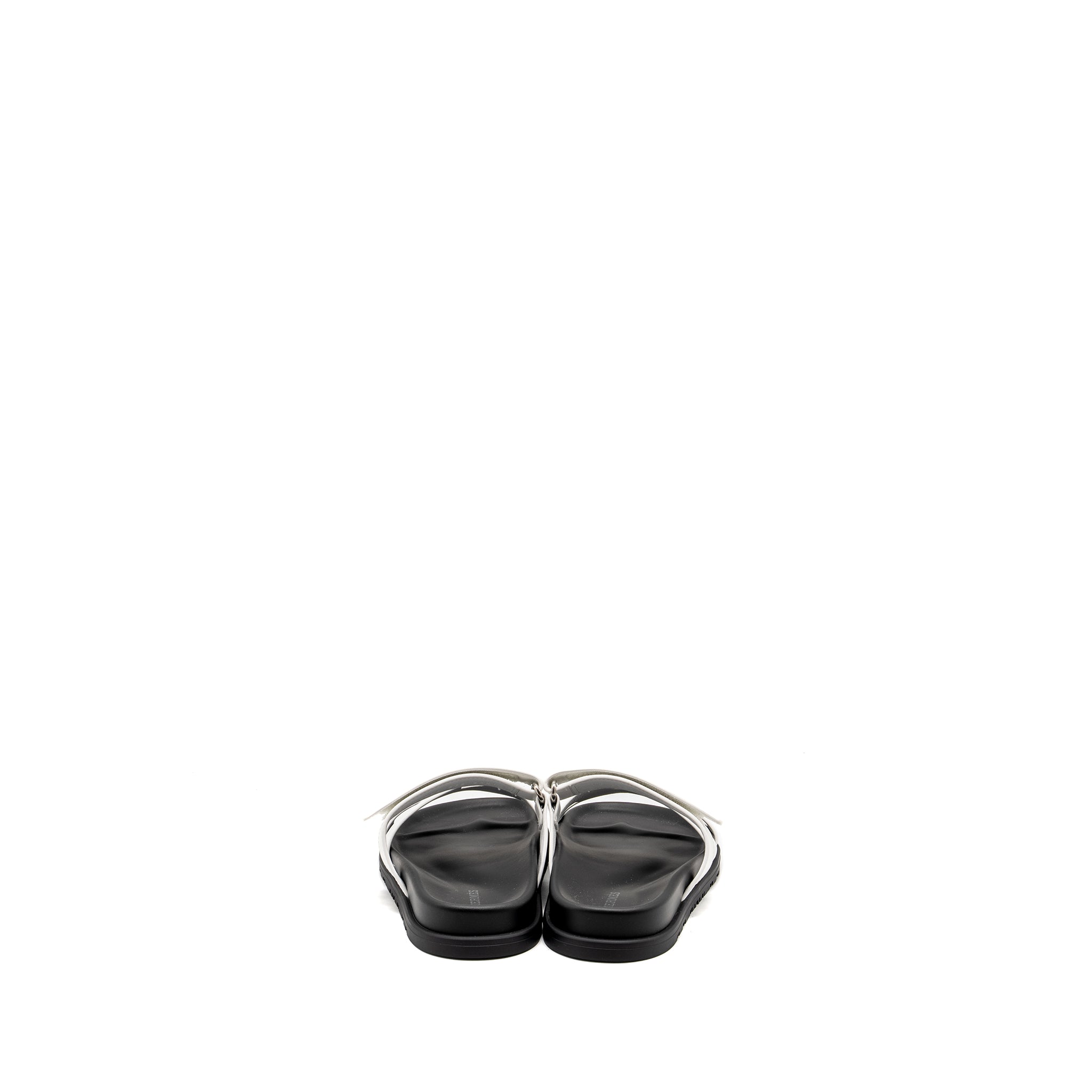 HERMES CHYPRE SANDAL CALFSKIN WHITE SHW