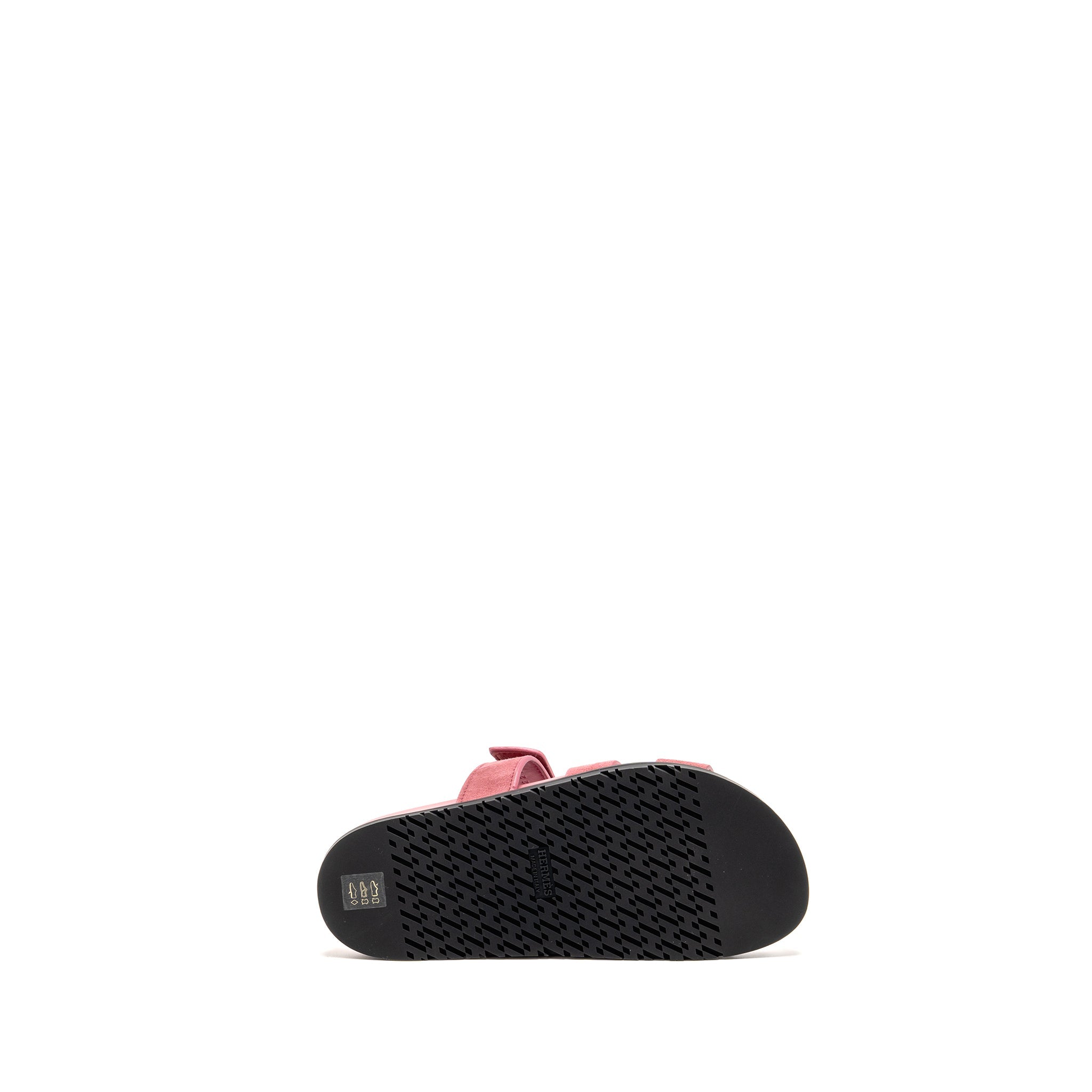 HERMES CHYPRE SANDALS CHEVRE VELOURS ROSE APHRODITE