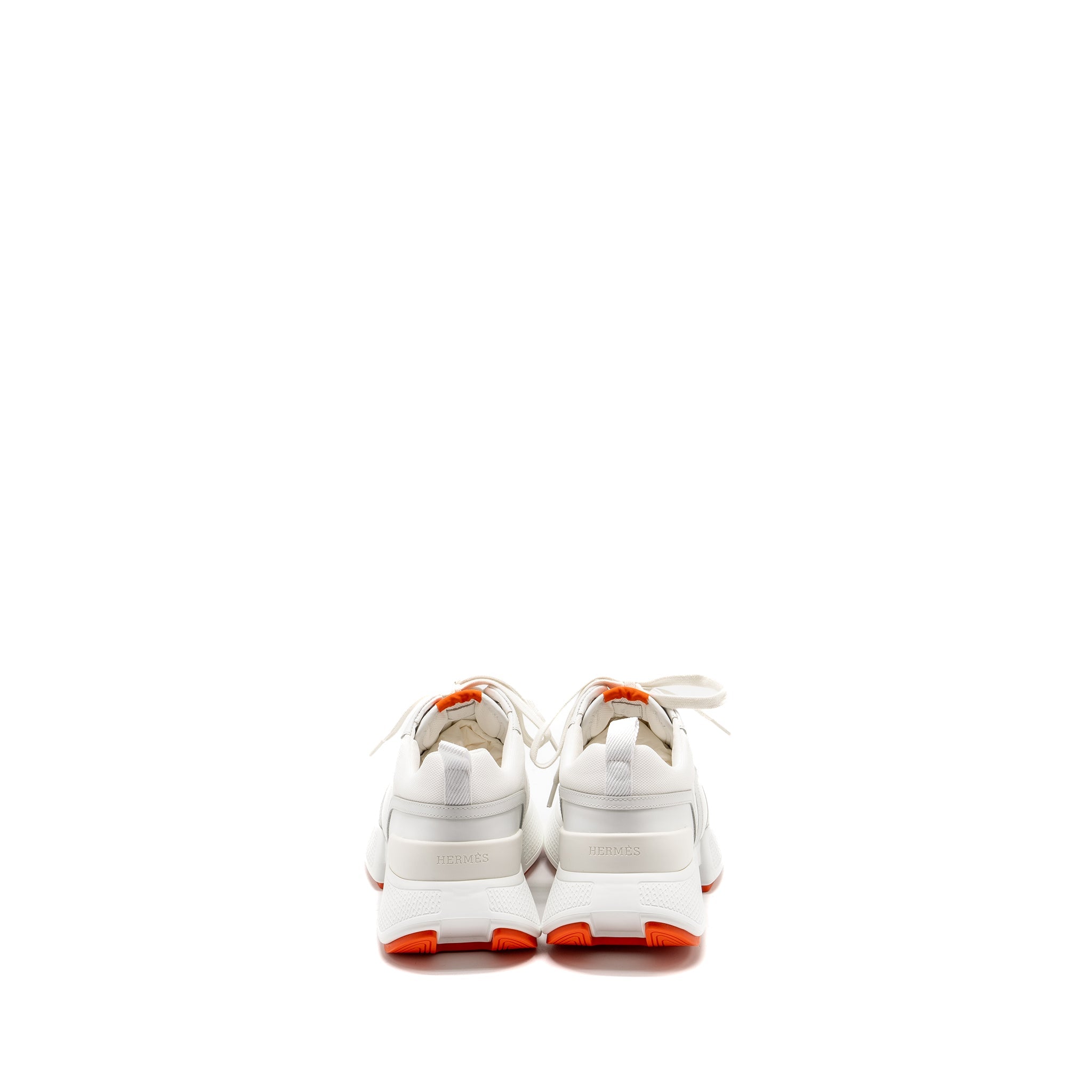 HERMES GIGA SNEAKERS BLANC / ORANGE