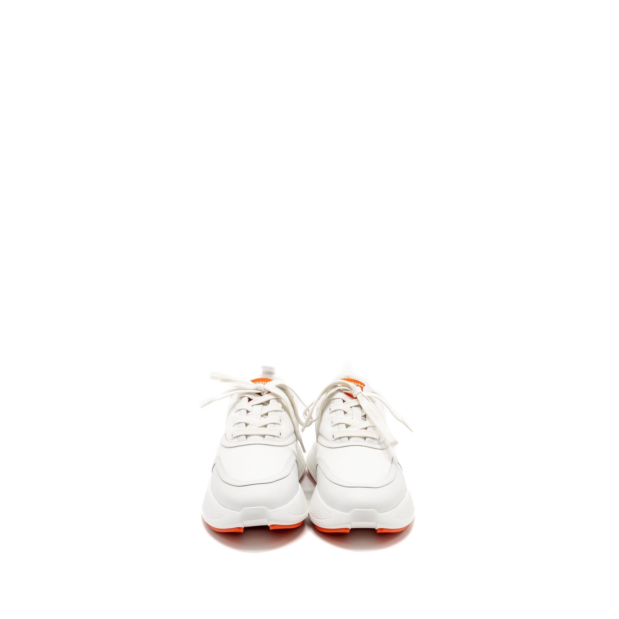 HERMES GIGA SNEAKERS BLANC / ORANGE