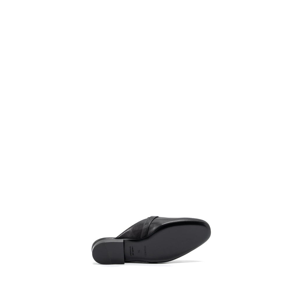 HERMES OZ MULE GOATSKIN BLACK SHW