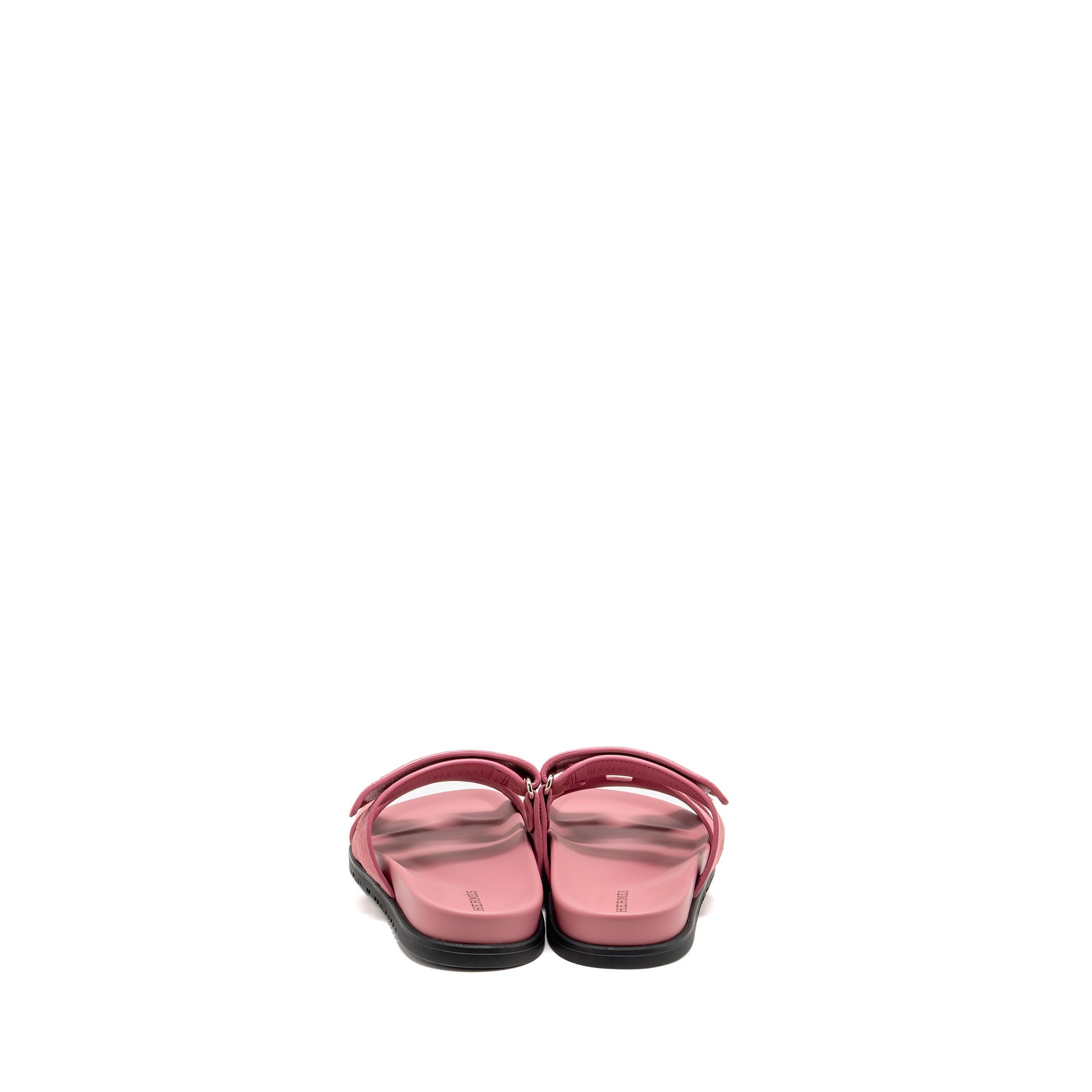 HERMES CHYPRE SANDALS CHEVRE VELOURS ROSE APHRODITE