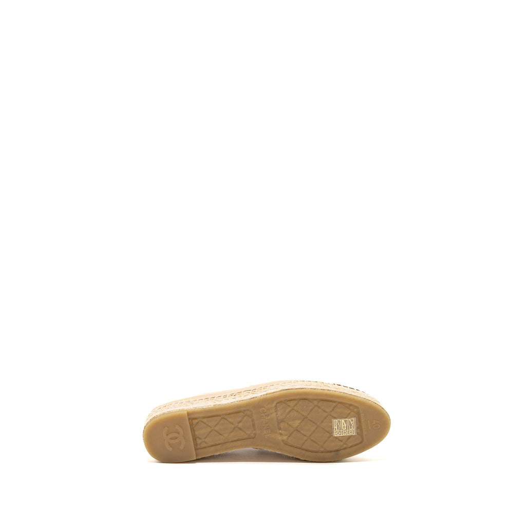 CHANEL ESPADRILLES LAMBSKIN BEIGE/BLACK