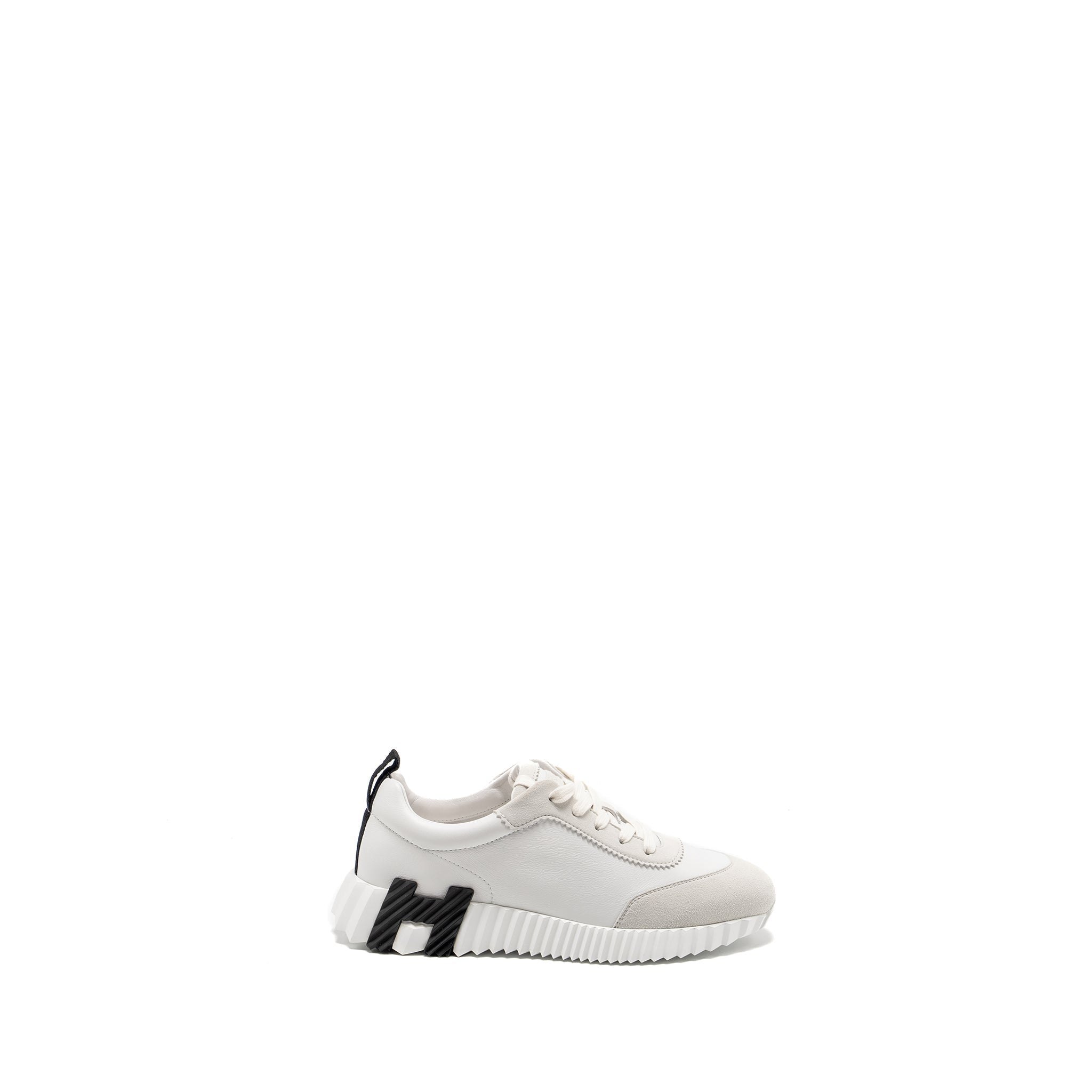 HERMES BOUNCING SNEAKERS LEATHER WHITE/BLACK