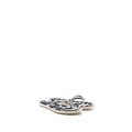CHANEL MULES COTTON/LAMBSKIN NAVY BLUE/ECRU SHW