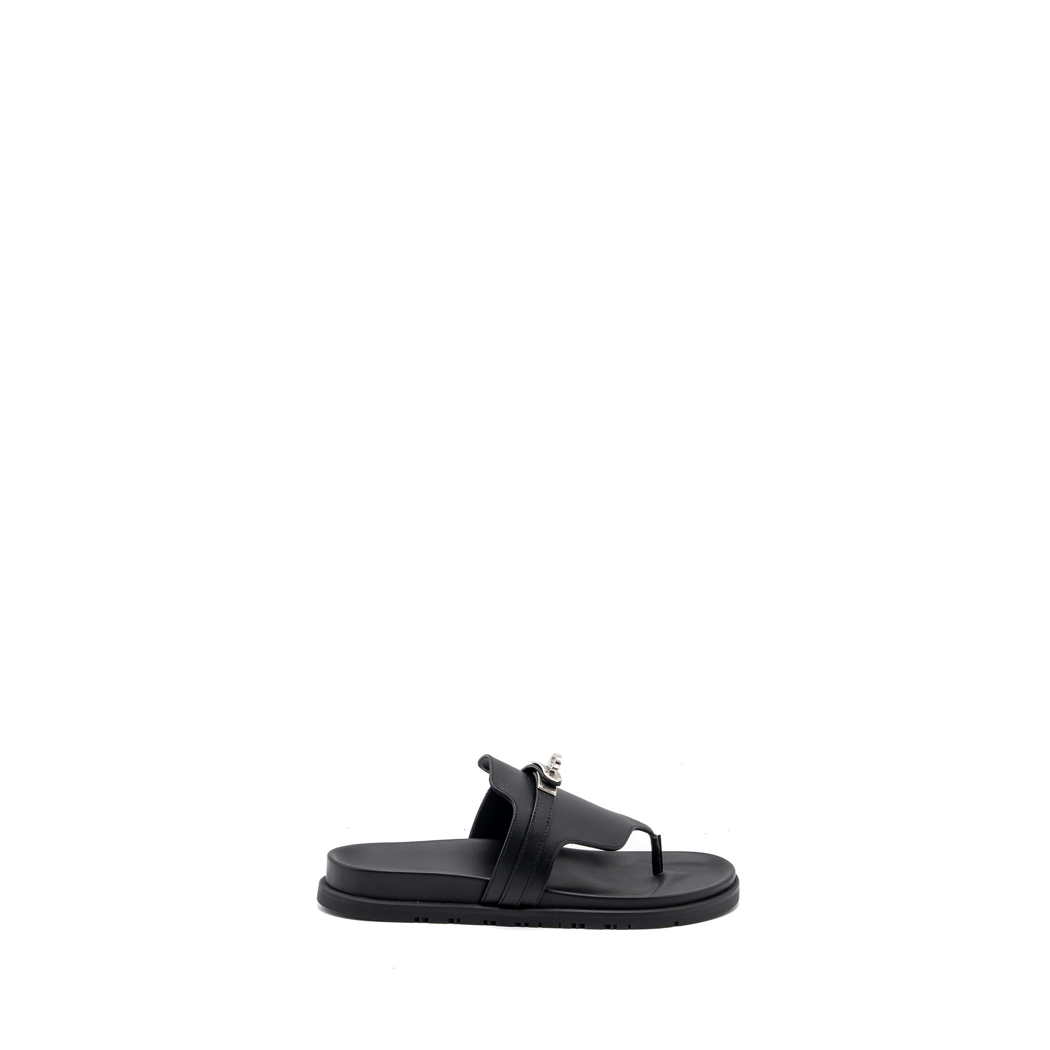 HERMES EMPIRE SANDALS CALFSKIN BLACK SHW