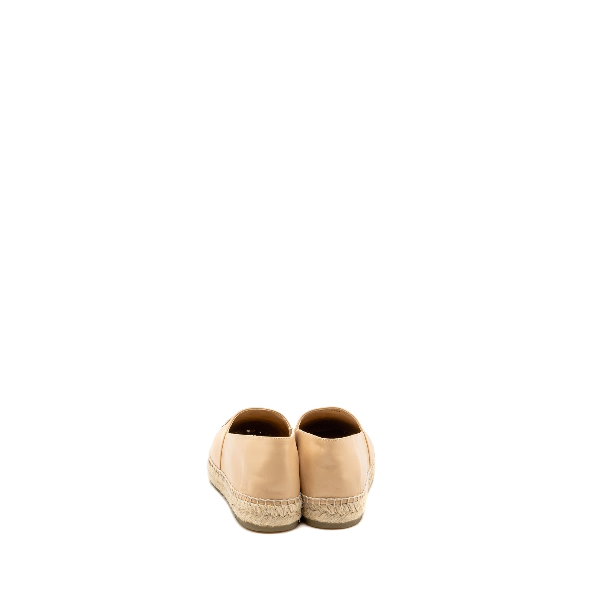 CHANEL ESPADRILLES LAMBSKIN BEIGE/BLACK