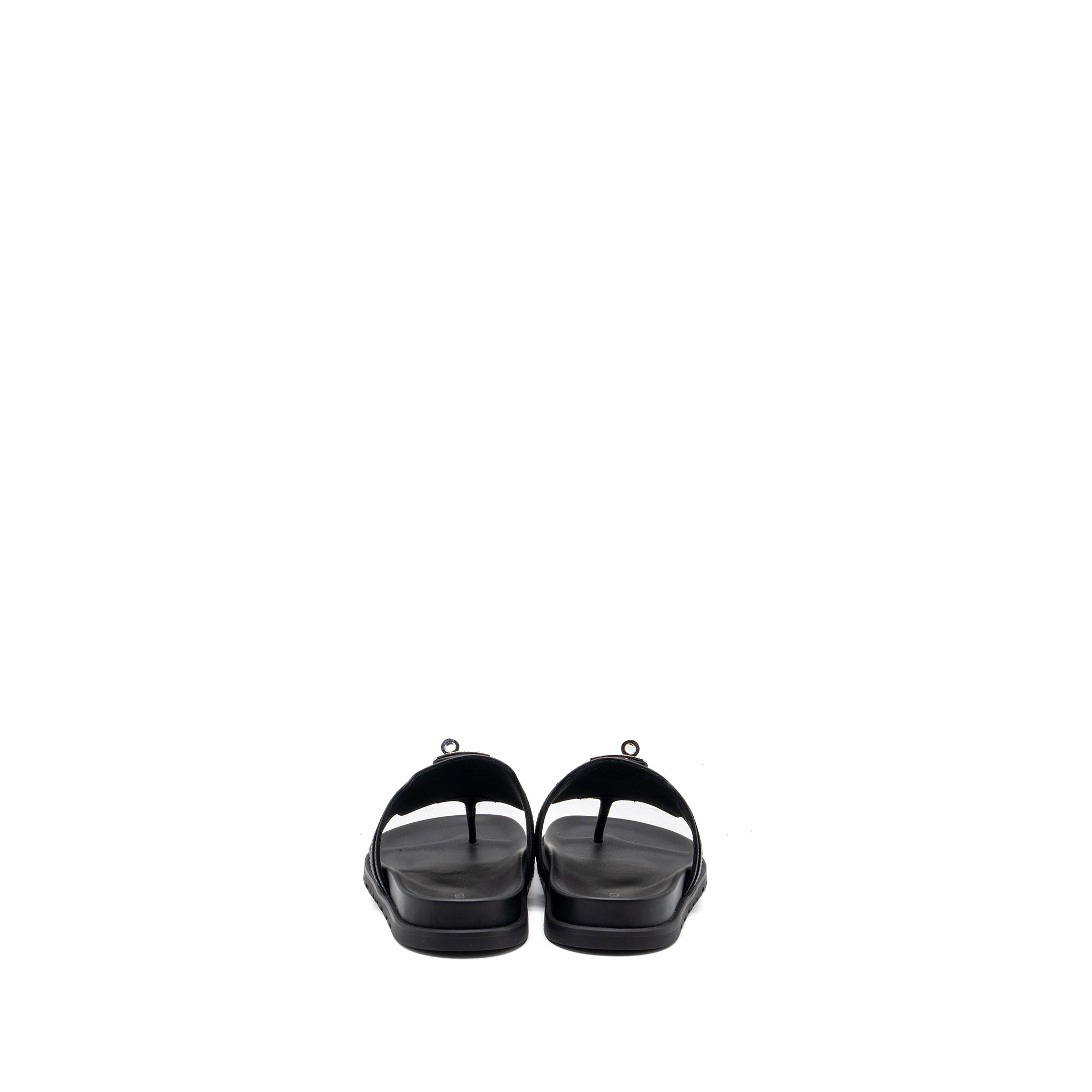HERMES EMPIRE SANDALS CALFSKIN BLACK SHW