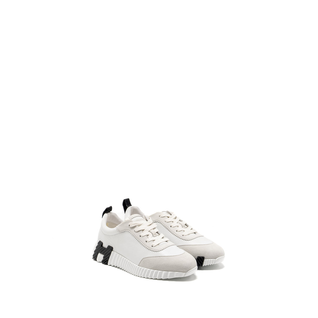 HERMES BOUNCING SNEAKERS LEATHER WHITE/BLACK