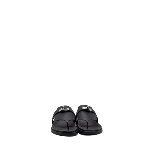 HERMES EMPIRE SANDALS CALFSKIN BLACK SHW