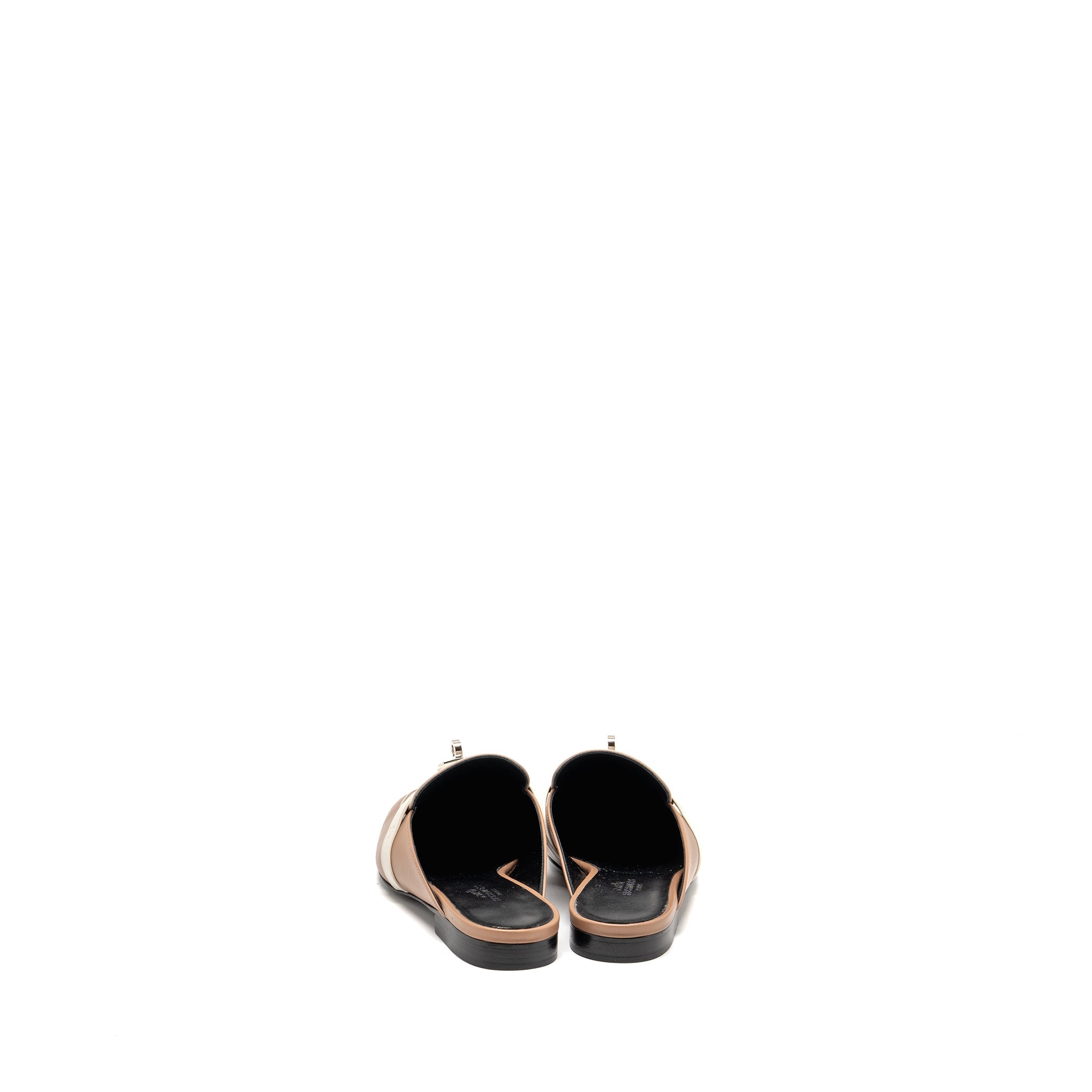 HERMES OZ MULE LEATHER BEIGE / MULTICOLOUR SHW