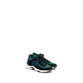 CHANEL CC LOGO SNEAKERS SUEDE/KNIT FABRIC GREEN/BLACK