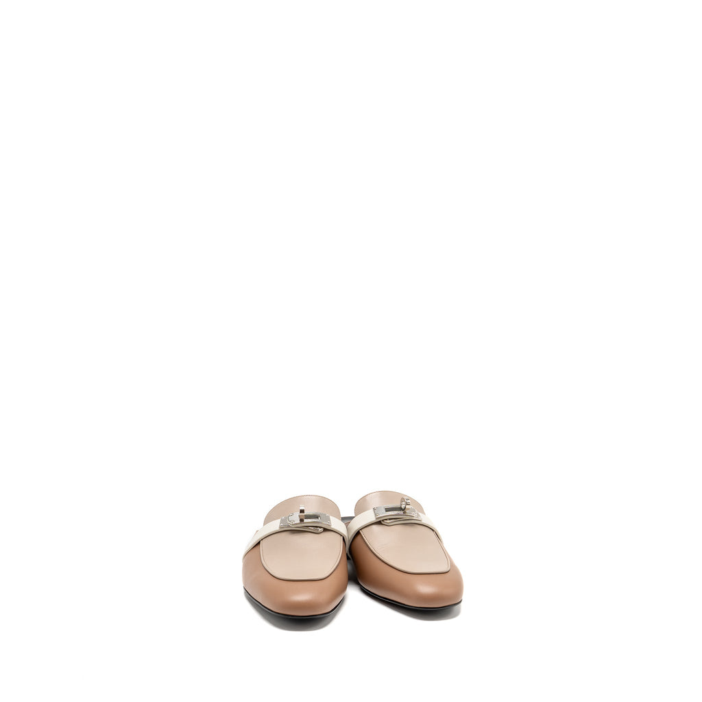 HERMES OZ MULE LEATHER BEIGE / MULTICOLOUR SHW
