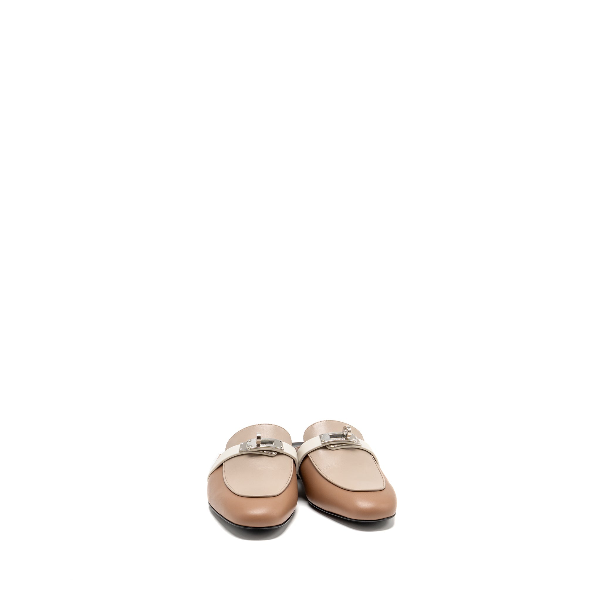 HERMES OZ MULE LEATHER BEIGE / MULTICOLOUR SHW