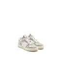 VALENTINO VLTN CRYSTAL-EMBELLISHED SNEAKER CALFSKIN WHITE/SILVER