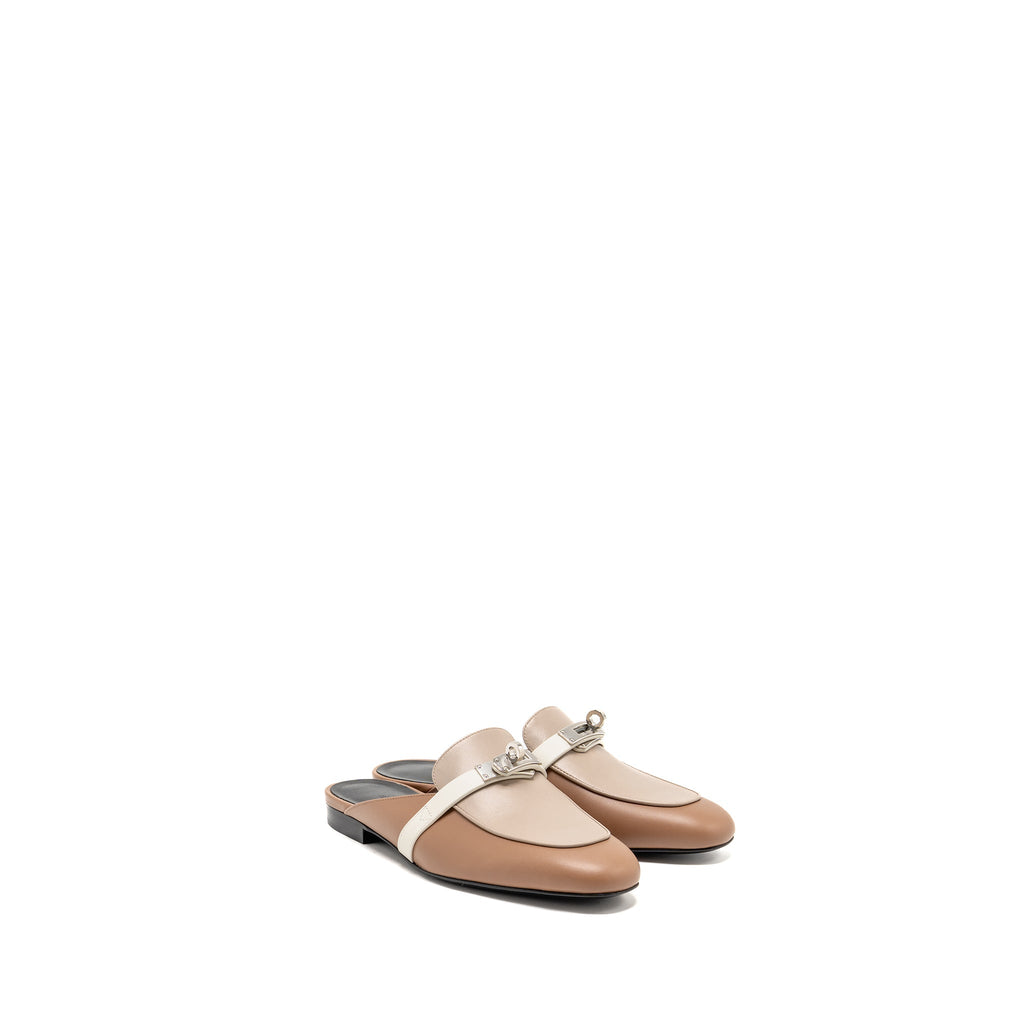 HERMES OZ MULE LEATHER BEIGE / MULTICOLOUR SHW