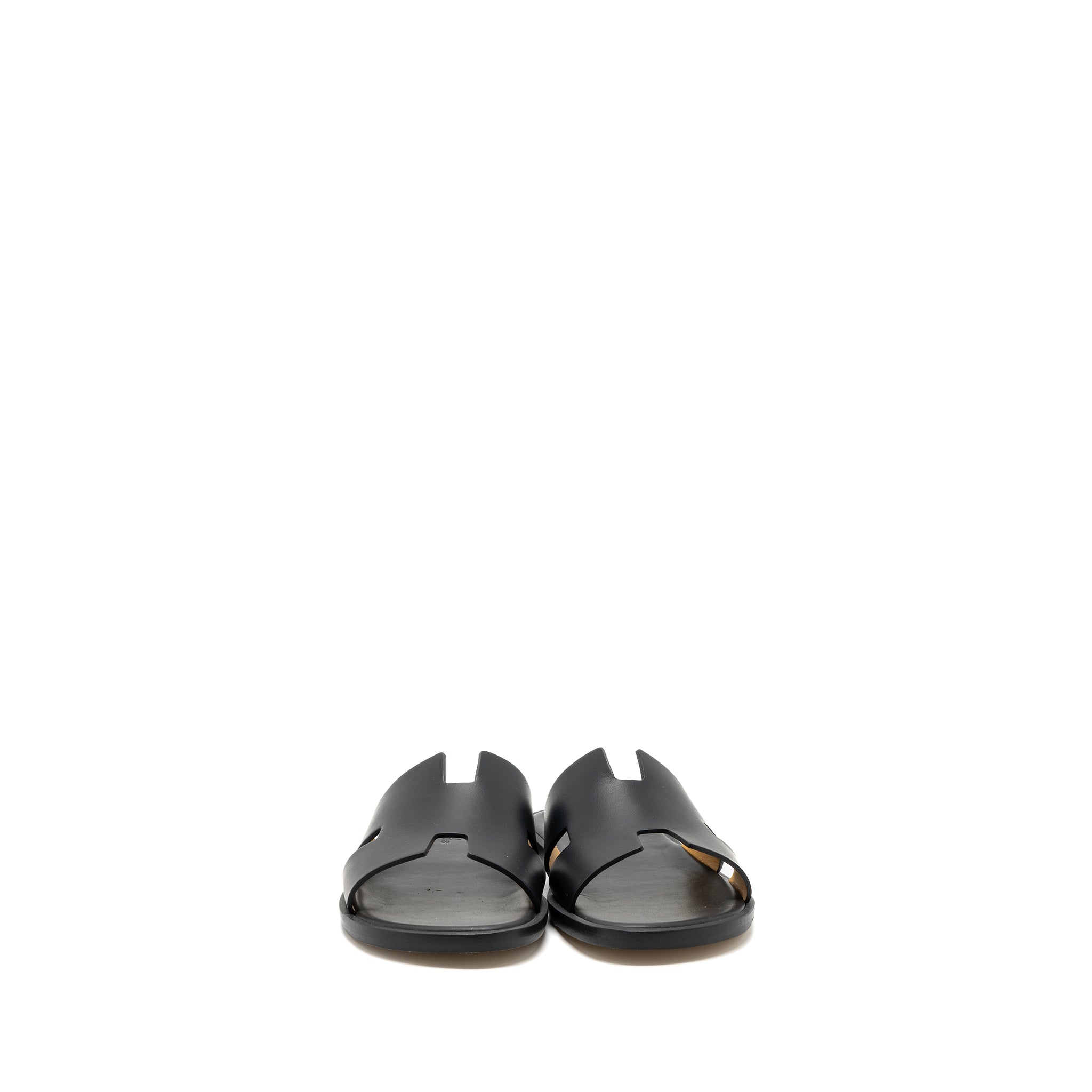 HERMES IZMIR SANDAL CALFSKIN BLACK