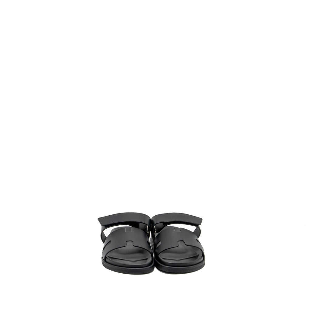 HERMES MEN’S CHYPRE SANDAL CALFSKIN BLACK