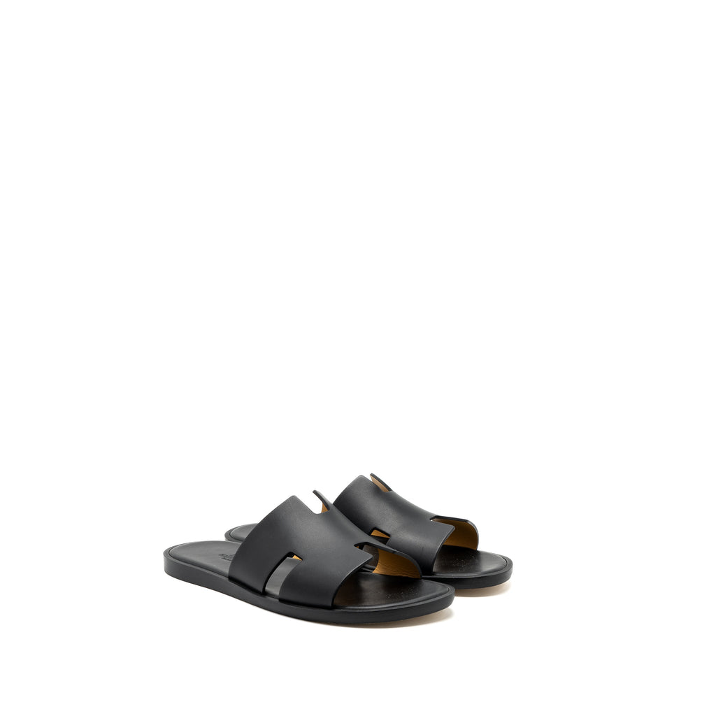 HERMES IZMIR SANDAL CALFSKIN BLACK