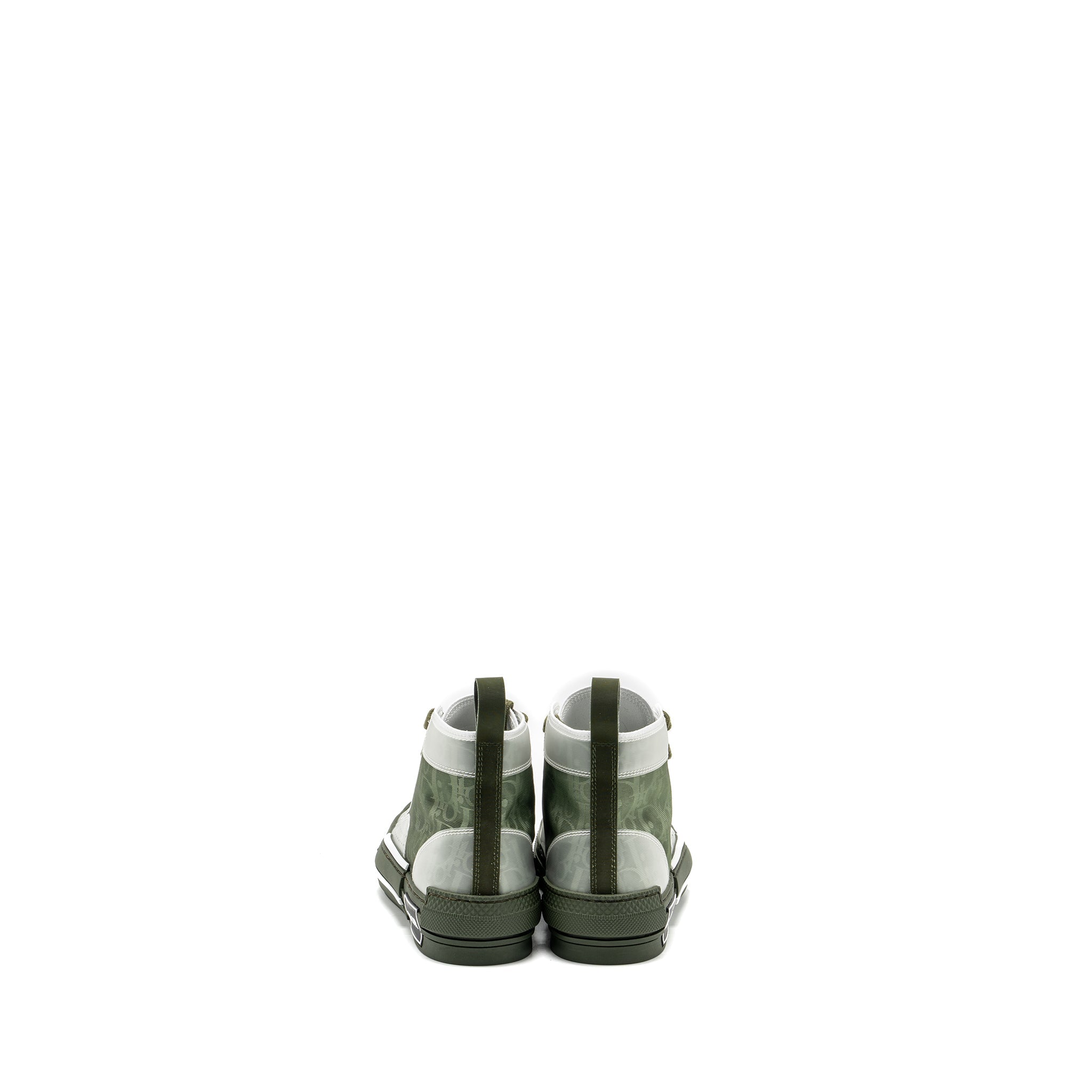 DIOR B23 OBLIQUE HIGH-TOP SNEAKER OLIVE/OBLIQUE