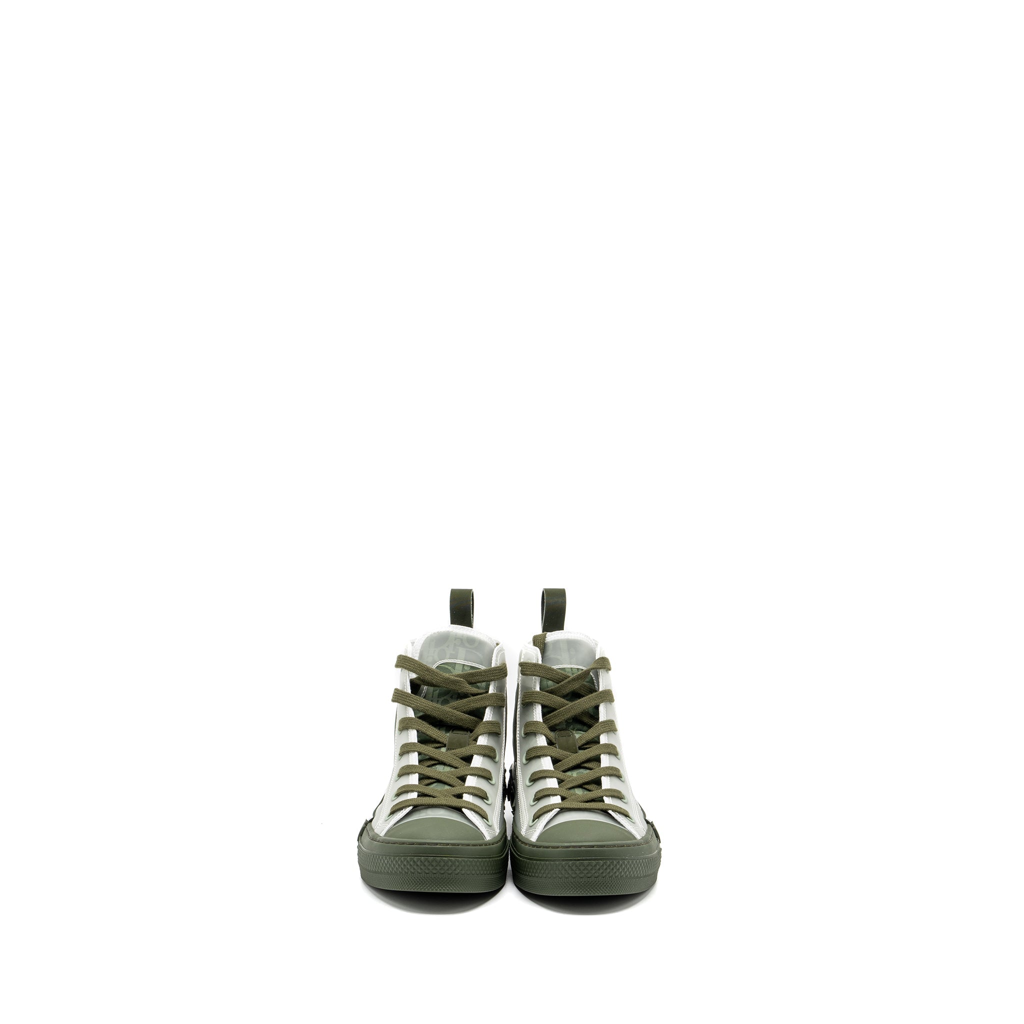 DIOR B23 OBLIQUE HIGH-TOP SNEAKER OLIVE/OBLIQUE