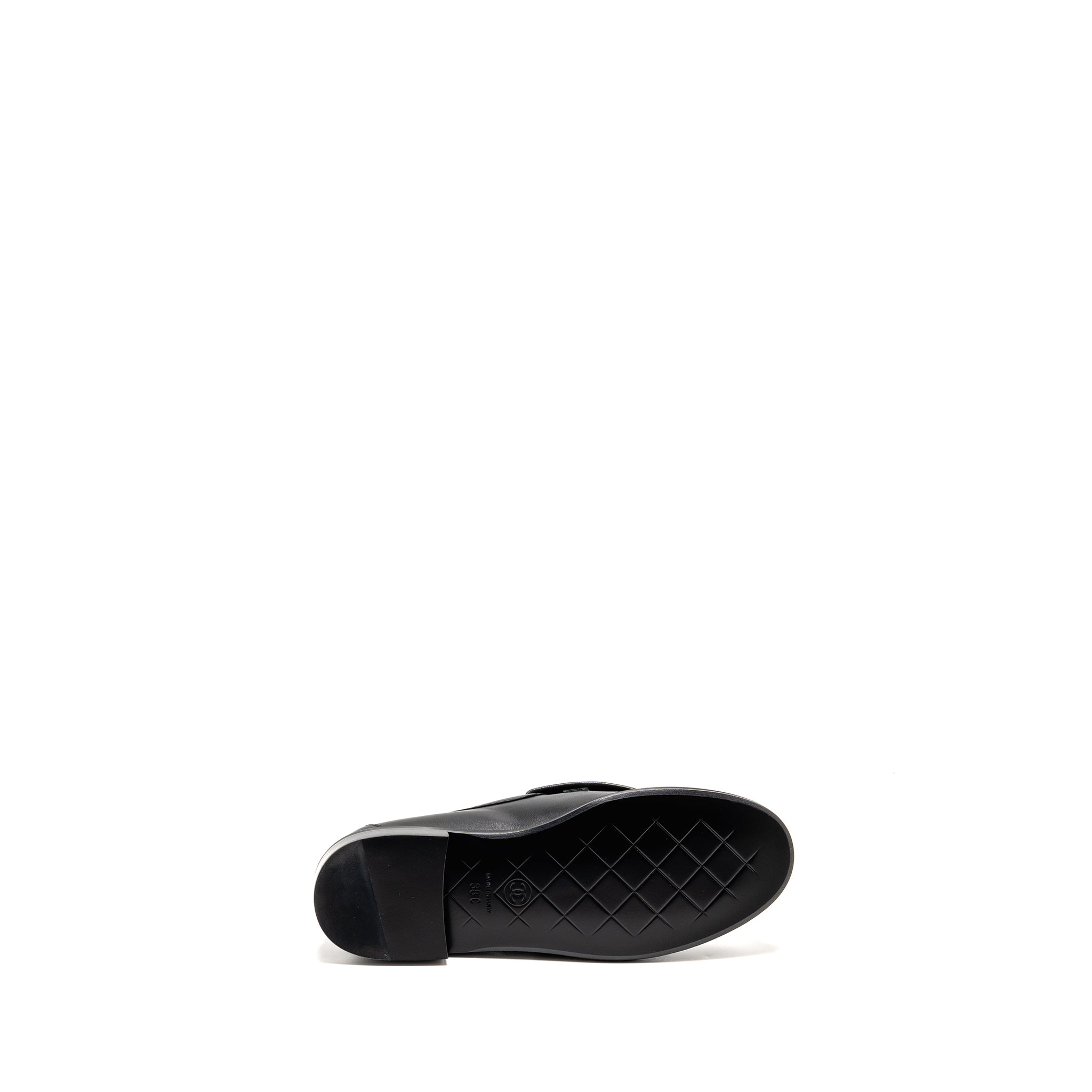 CHANEL TURNLOCK LOAFER QUILTED LEATHER BLACK LGHW