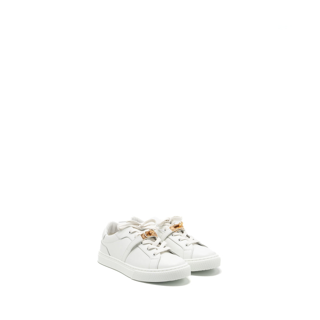 HERMES DAY SNEAKERS CALFSKIN WHITE RGHW