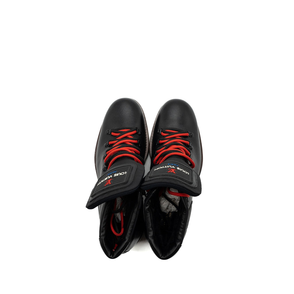 LOUIS VUITTON MEN’S BOOTS LEATHER BLACK/ MULTICOLOUR