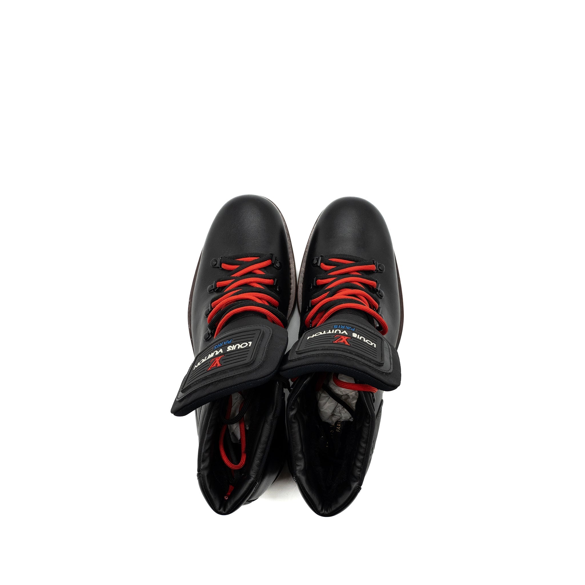 LOUIS VUITTON MEN’S BOOTS LEATHER BLACK/ MULTICOLOUR