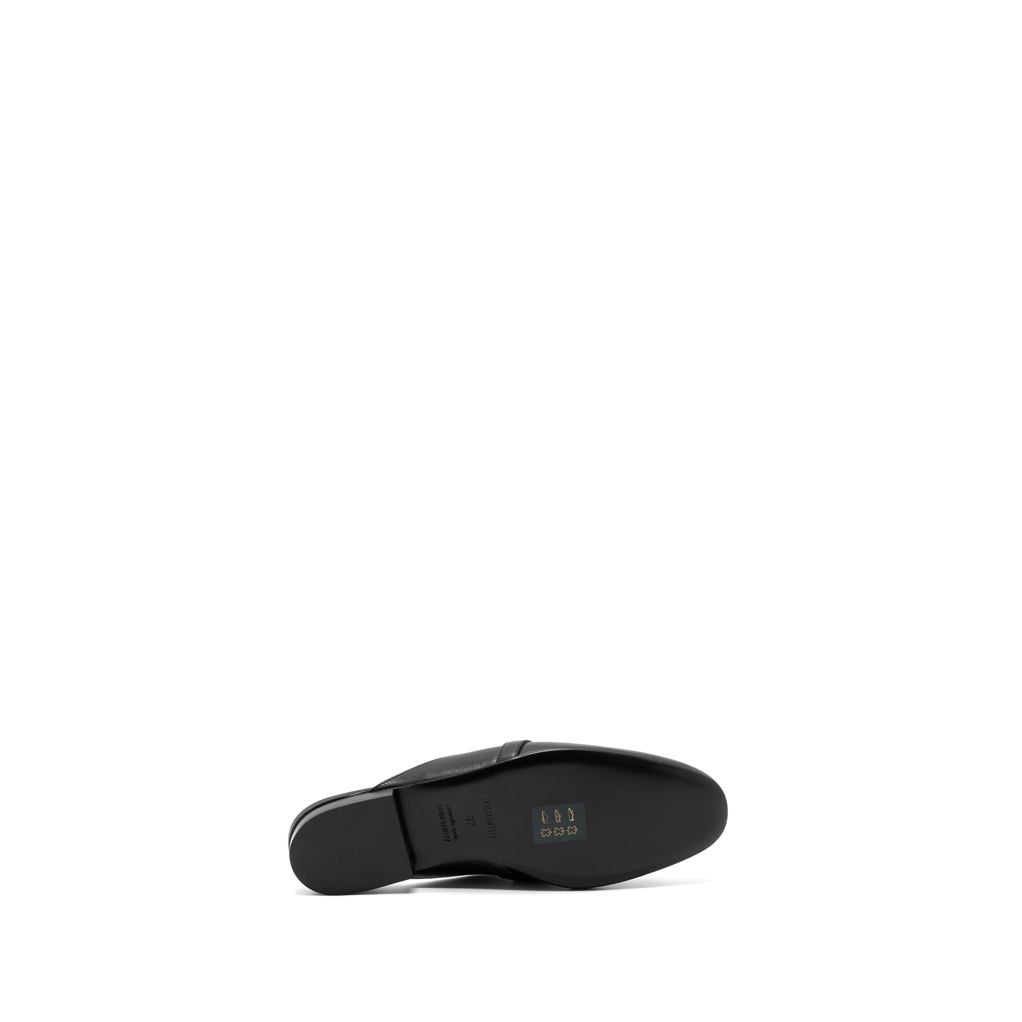 HERMES OZ MULE GOATSKIN BLACK RGHW