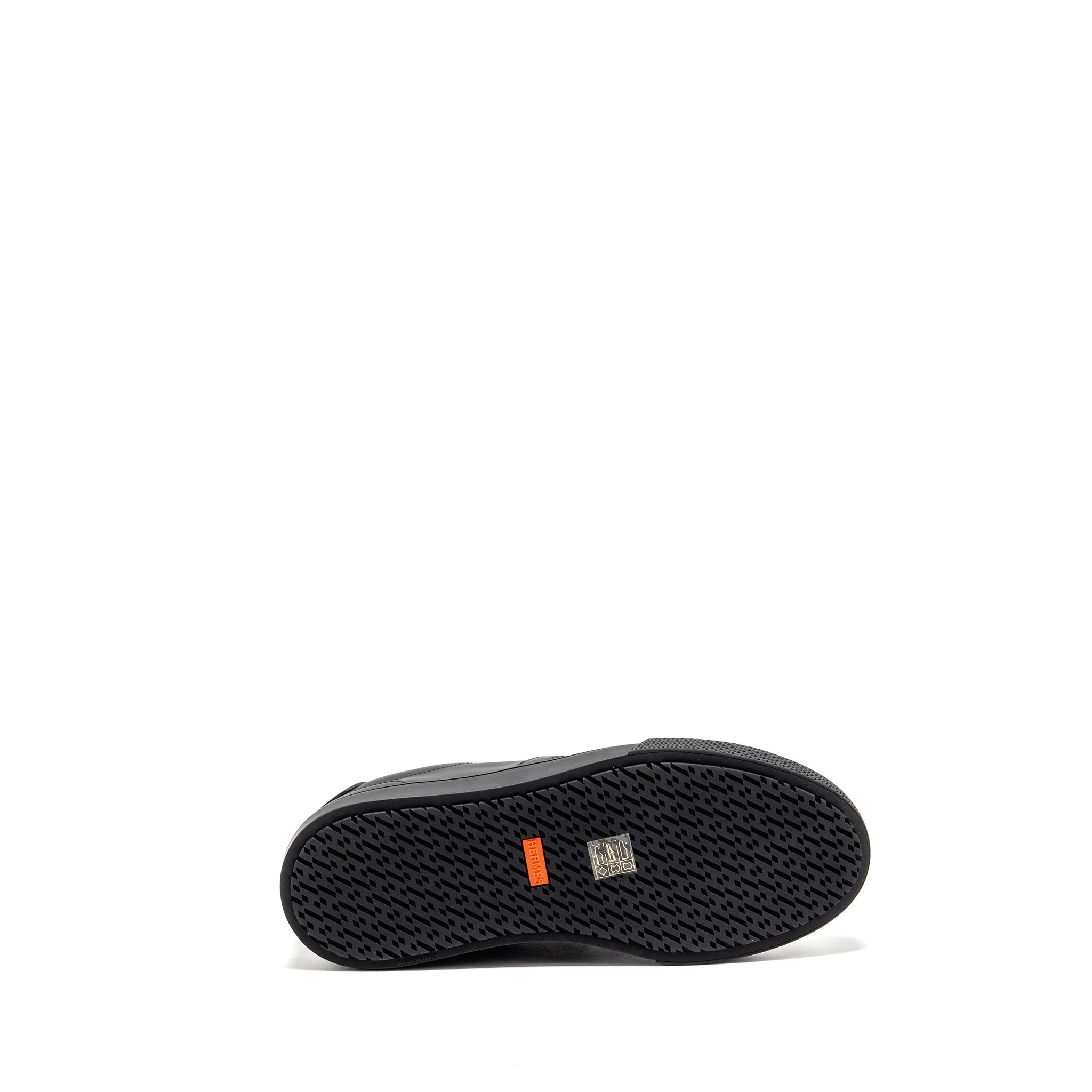 HERMES DAY SNEAKER CALFSKIN LEATHER SO BLACK