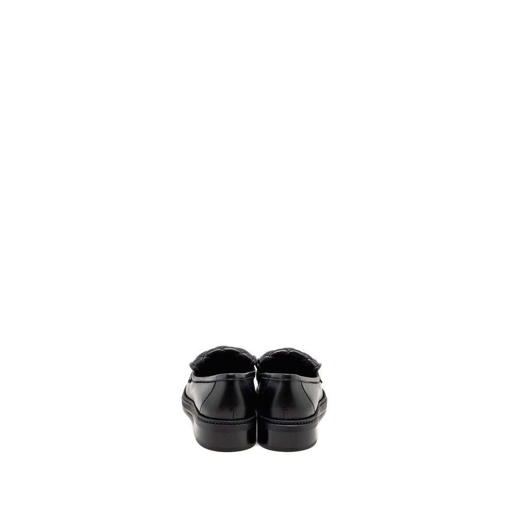 CHANEL TURNLOCK LOAFER QUILTED LEATHER BLACK LGHW