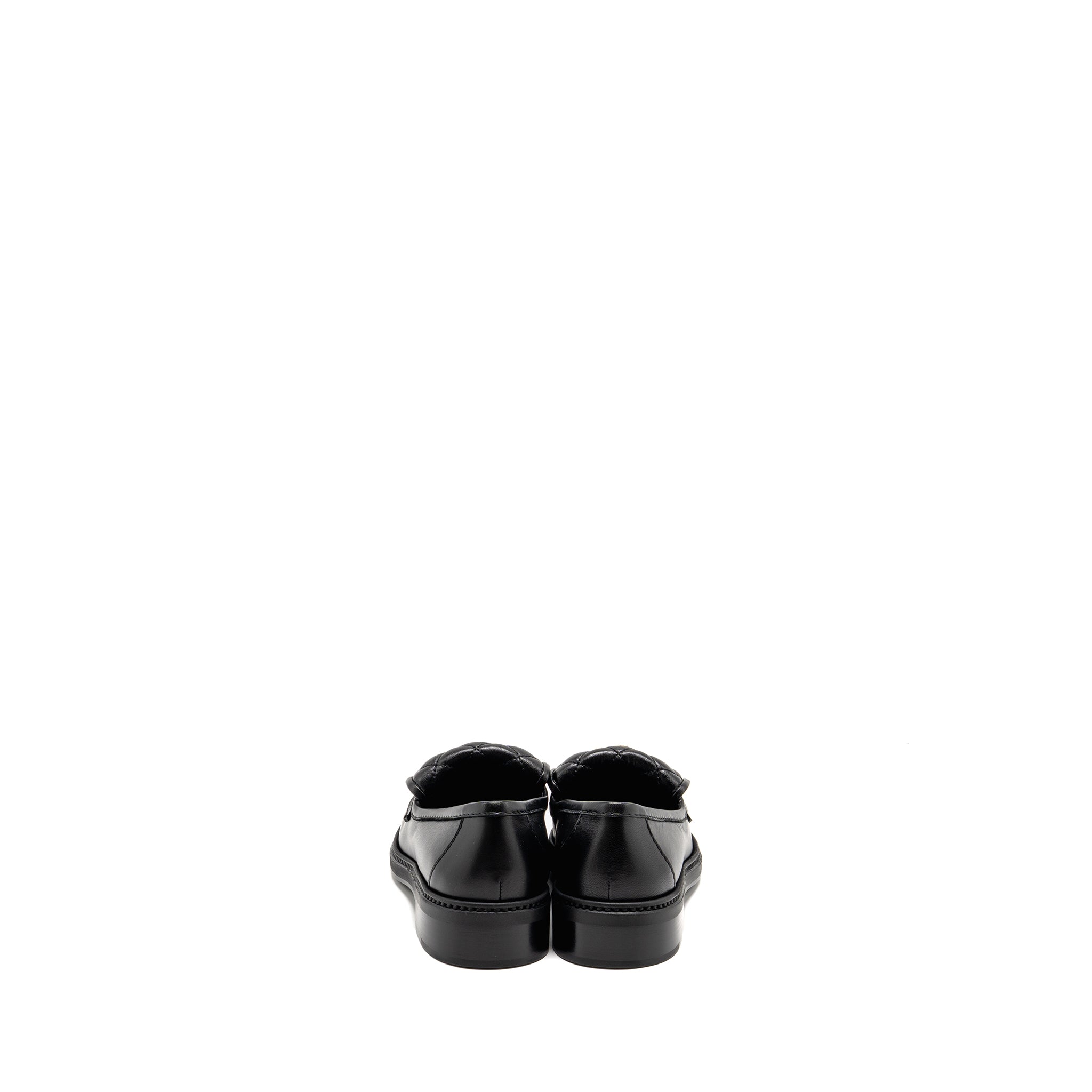 CHANEL TURNLOCK LOAFER QUILTED LEATHER BLACK LGHW